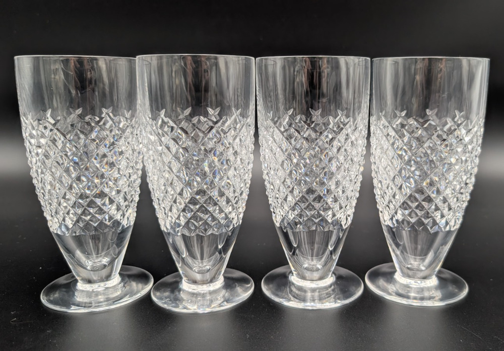 Waterford Crystal Alana Iced Tea Glass Set of 4 Glasses